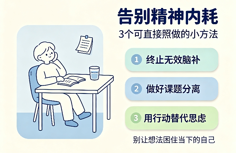 3个实用小方法，彻底告别日常精神内耗