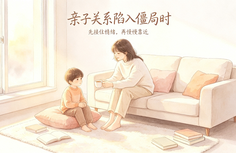 亲子陷入僵局不用慌，温柔修复关系有方法
